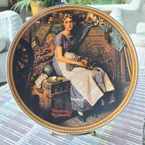 Vintage Norman Rockwell "Dreaming in the Attic" Collector Plate - Knowles China